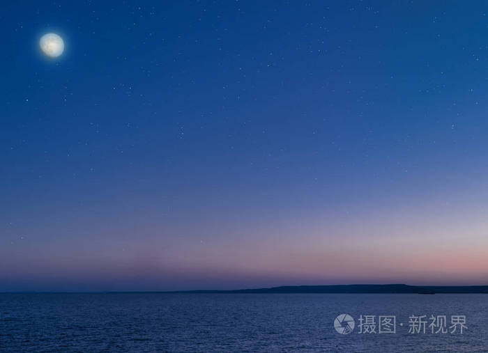 月夜星空图片_星月夜_月夜星空简笔画